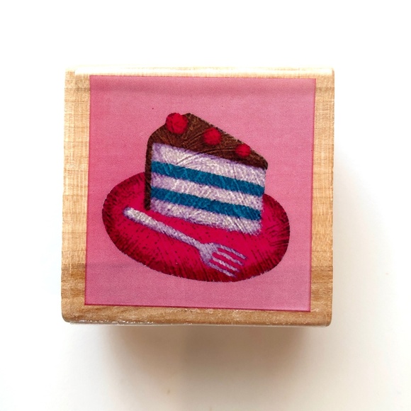 STUDIO 18 Birthday Cake Rubber Stamp Set of 2 RARE, NEW! - Picture 9 of 16